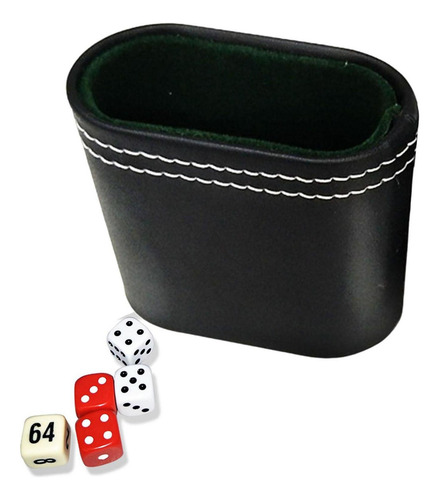 Dp Juego De Dados De Mano De Taza De Dados De Cuero