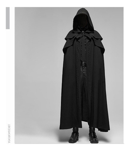 Capa Larga Gótica Fiesta De Halloween Capa Medieval