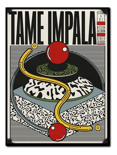 #1541 - Cuadro Decorativo Vintage - Tame Impala Poster Retro