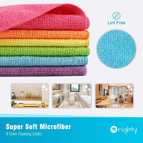 Paño Absorbente Pañito Pack De 5 Microfibra Limpieza Pulir