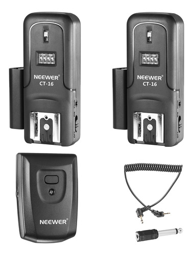Neewer Disparador De Flash Kit , 1x Transmisor Y 2x Receptor