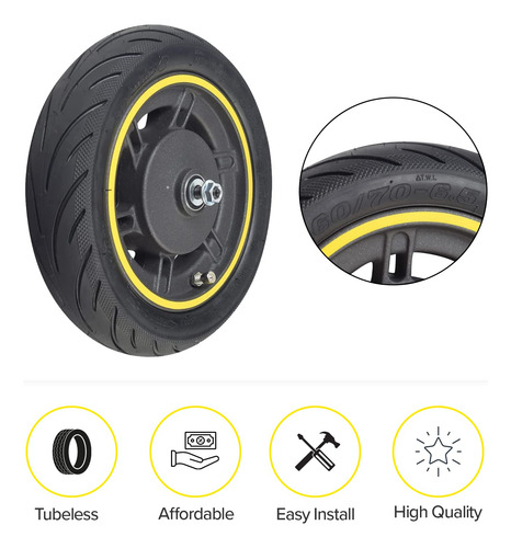 Alveytech Conjunto Rueda Delantera 10 Pulgadas Max G30 Mmg