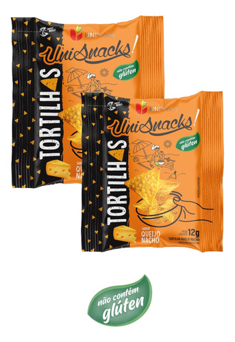 Salgadinho Tortilhas Sabor Queijo Nacho Unifoods 6 Uni 12 G