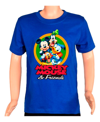  Remera Camiseta Algodón Mickey Mouse En Varios Colores