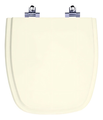 Assento sanitário Pontto Lavabo Celite Versato de MDF laqueado com forma oval bege