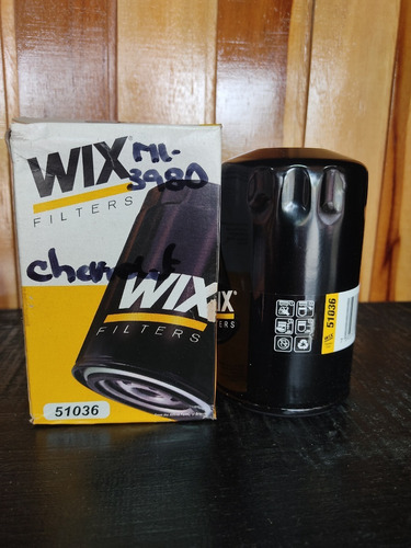 Filtro Aceite Wix 51036, Chevrolet Astro Van  4.3, Blazer,