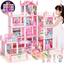 Comprar Casa De Muñecas Girldiary Casa De Muñecas Grande Color Rosa