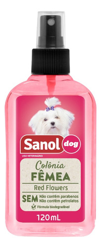 Colônia Perfume Sanol Dog Fêmea 120ml Cão E Gato Petshop