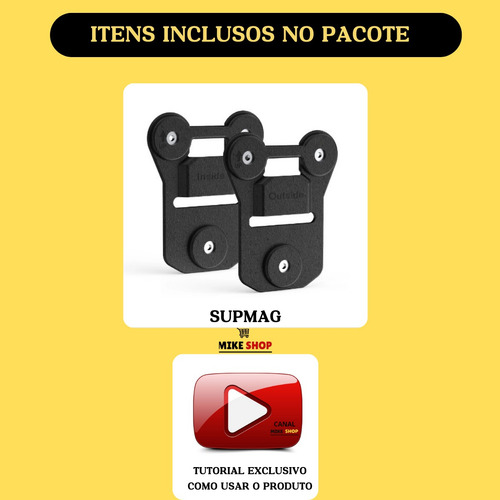 Suporte Magnético Câmera Bodycam Corporal Para Ciclistas