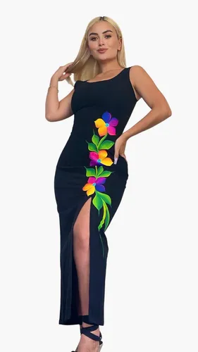 Vestido De Manta Artesanal Mexicano / Mod. Persa Vestido De Manta Artesanal Mexicano / Mod. Persa