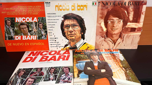 Disco Lp Nicola Di Bari Lote De 5 Discos Originales