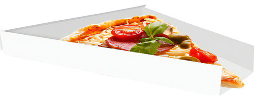 Caixinha Embalagem Para Fatia De Pizza 500un Branca Cor Colorido