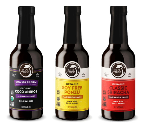 Coco Aminos Bajo En Sodio Paquete Variado 3 X 295 Ml