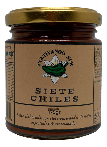 Salsa Siete Chiles X 175 Gr - Cultivando Sur