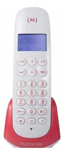 Telefone Motorola MOTO700 sem fio - cor branco/vermelho