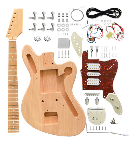 Fistrock Kit De Guitarra Eléctrica Diy Kit Para Principian. Color Natural