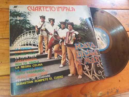 Cuarteto Impala Playa Brisa Y Mar Vinilo Lp Cumbia Tropical