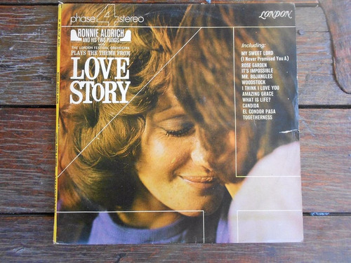 Ronnie Aldrich Love Story/christmas Lp Doble Uruguay.8 Punto