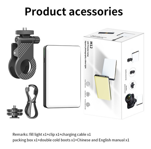 Luz Led De Vídeo De Bolsillo Para Dispositivos, Regulable, I