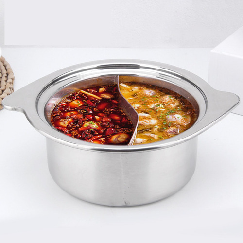 Olla Caliente De Acero Inoxidable, Olla Para Sopa De Dos,