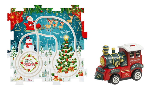 Juguete Navideño Con Forma De Rompecabezas De Tren Con Tren,