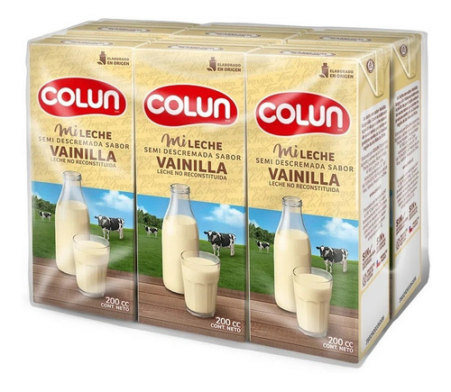 6 Leches Colun Semi Descremada Vainilla 200 Ml