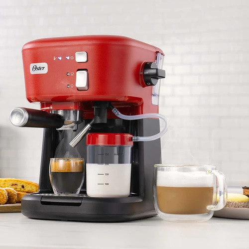 Imagen 5 de 6 de Cafetera Para Espresso Oster Bvstem5501r Rojo