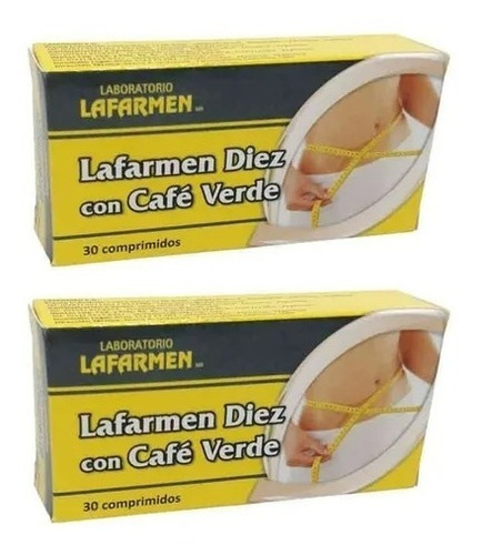 Lafarmen Diez Con Cafe Verde Dietas Adelgazar Quema Grasa X2