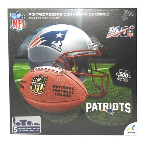 Rompecabezas De 500 Piezas: Nfl (forma De Casco)  Novelty