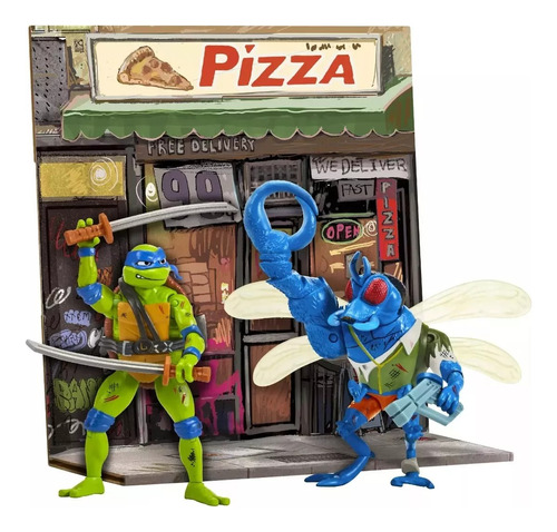 Tortugas Ninja Set X 2 Figura Articulada + Villanos Colec Ed