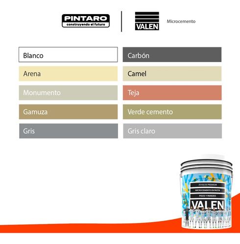 Kit Microcemento Antiquiebre Valen Para Baños Y Cocinas 25kg Carbón