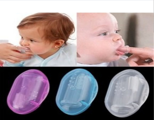 Cepillo Dedal Masajeador Para Bebés  Incluye Cajita 