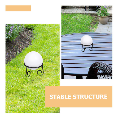 Soporte Decorativo De Metal Con Forma De Bola De Cristal, 2