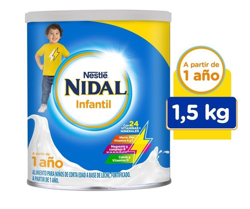 Alimento Para Niños Nidal En Polvo 1.5kg Sabor Regular