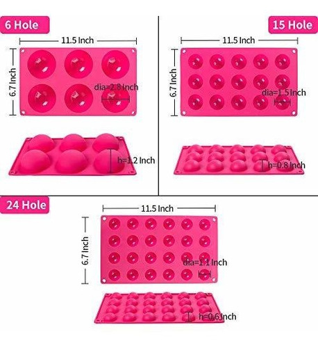Moldes Para Dulces De Chocolate Redondos Color Rosado
