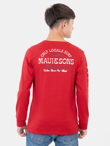 Polera Parapent Rojo Infantil Maui And Sons