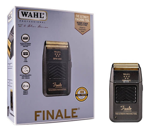 Afeitadora Wahl Professional 5 Star Finale Negra Y Dorada 