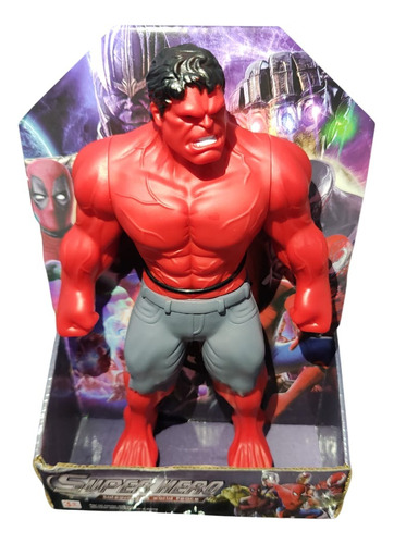 Muñeco Hulk Rojo Increible Excelente Calidad