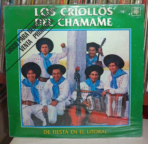 Los Criollos Del Chamame De Fiesta En El Litoral Vinilo Lp