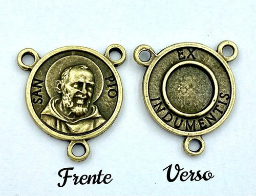 50 Crucifixos + 50 Entremeios Padre Pio Para Terço