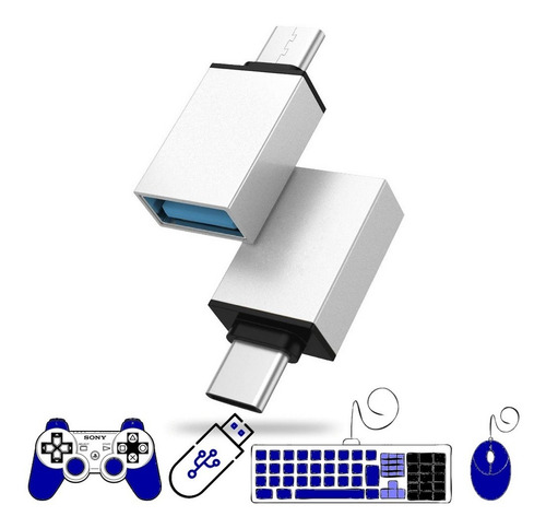 Adaptador Otg Tipo C Para Usb Pen Drive Smart Phone Teclado