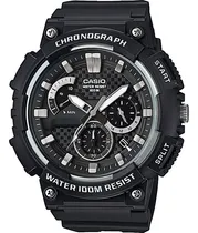 Comprar Reloj Casio Mcw-200h-1av 100m Analogico Relojesymas Color de la correa Negro Color del bisel Negro Color del fondo Negro