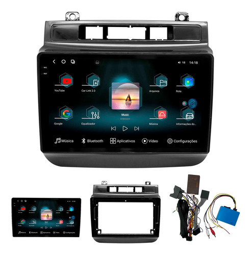 Multimidia Aikon Fóton G3 Touareg 2011 Acima 12+256gb 2k 9p