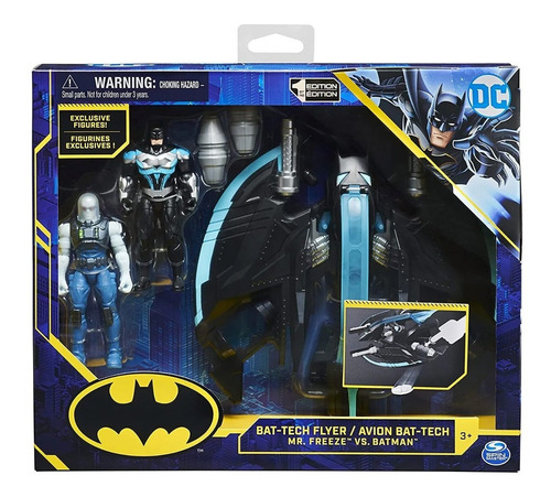 Batman Avion Bat Tech  - Dc - Figuras - 10 Cm Original