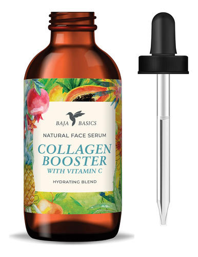 Collagen Boosting Face Serum With Vitamin C By Baja Basics,.