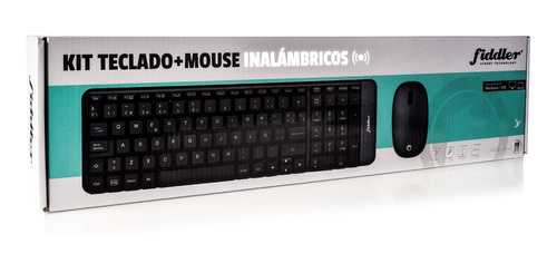 Pack Mouse Y Teclado Fiddler Inalámbricos Colores