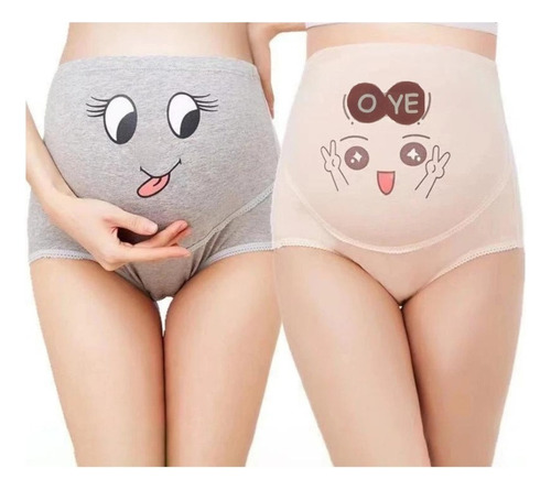 . 6pz Pantaleta Embarazo Algodon Calzon Maternidad Tela
