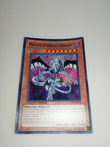 Yugioh - Malefic Stardust Dragon Super Em Inglês 