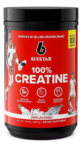 Creatina Monohidratada Sixstar 500g (100serv) Importado