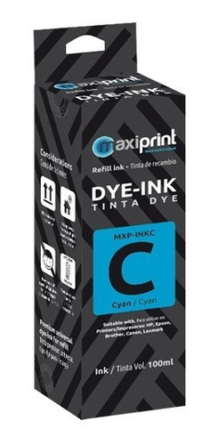 Tinta Maxiprint Para Recargar Hp/epson/canon Cian 100ml